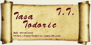 Tasa Todorić vizit kartica